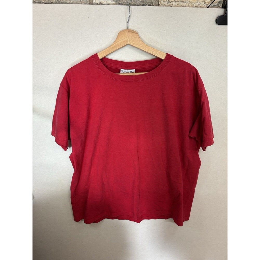 WILLOW BAY Red Short Sleeve T/Neck P/Over Womens Top T-Shirt Size XL 18